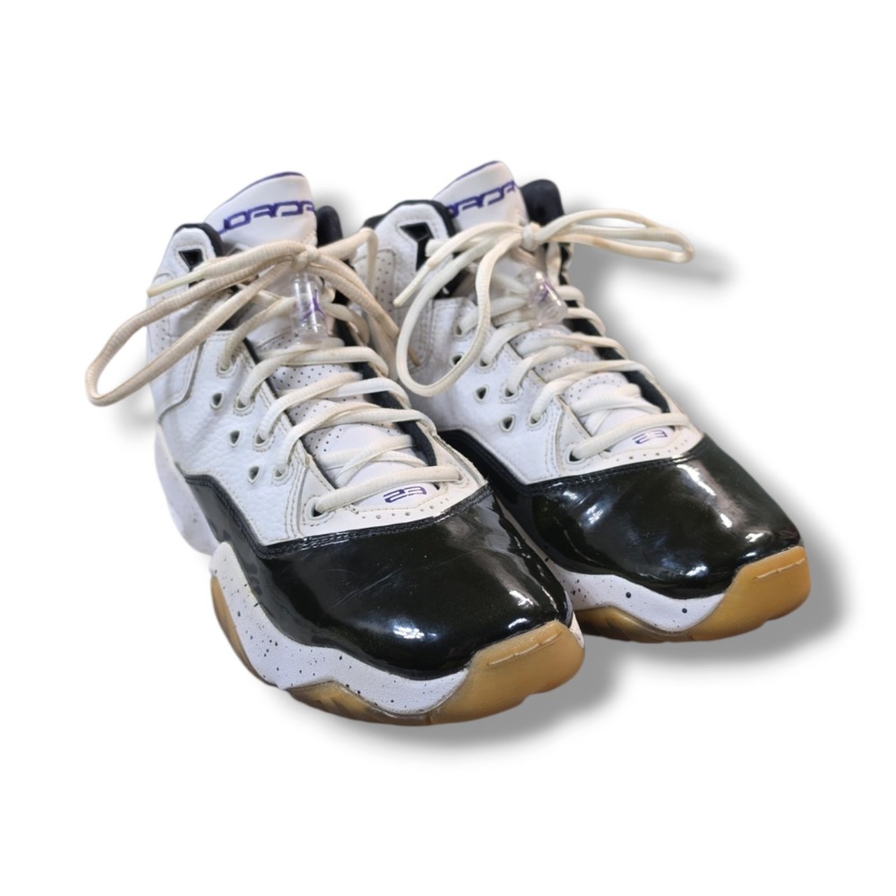 Nike Air Jordan B'Loyal White Black Purple Shoes Youth Size 6Y CK1425-115